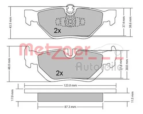 Brake Pad Set, disc brake